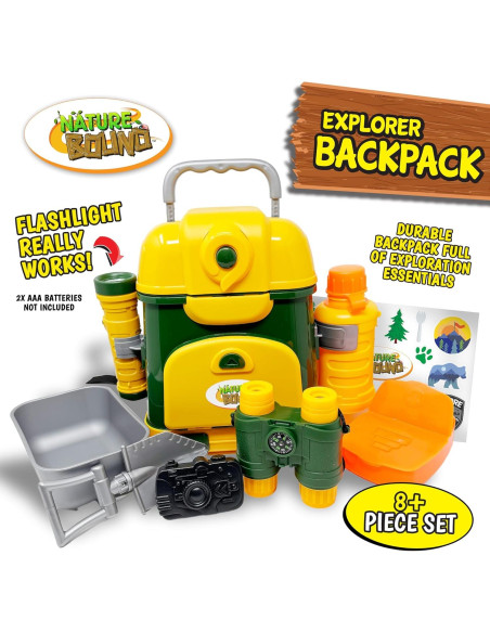 Mochila Exploradora Nature Bound 9 Piezas para Niños
