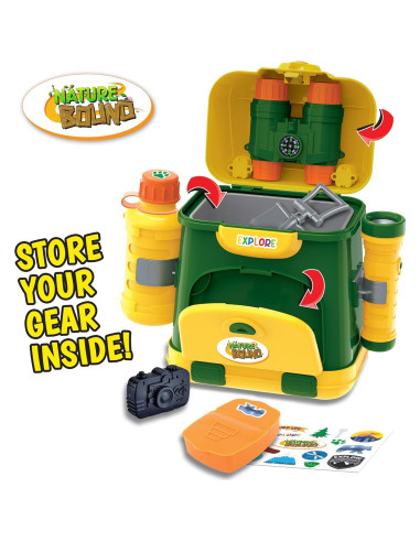 Mochila Exploradora Nature Bound 9 Piezas para Niños