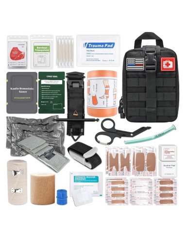 Kit de Primeros Auxilios Táctico HidroPony con Torniquete y Vendaje