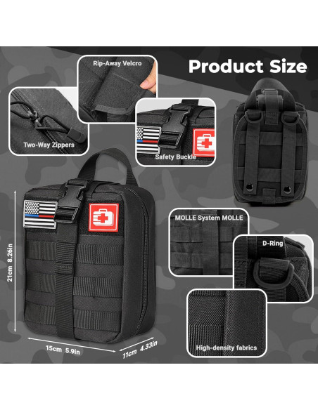 Kit de Primeros Auxilios Táctico HidroPony con Torniquete y Vendaje