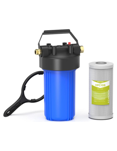 Filtro de Agua MewMore HHB10 para RVs y Barcos 0.2 Micrones