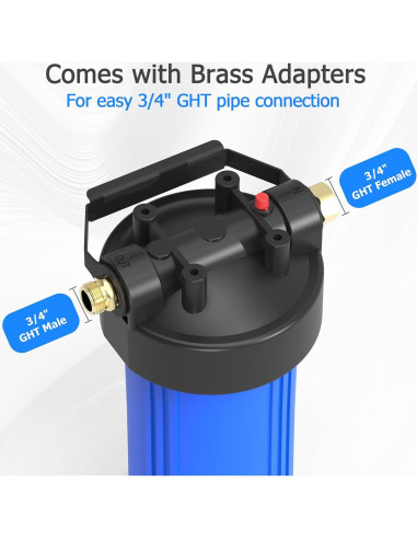 Filtro de Agua MewMore HHB10 para RVs y Barcos 0.2 Micrones