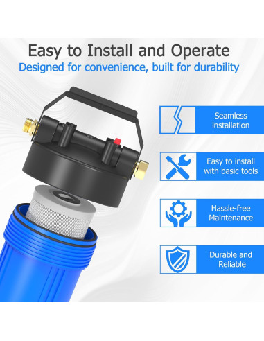 Filtro de Agua MewMore HHB10 para RVs y Barcos 0.2 Micrones