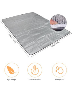 Manta de Espuma de Aluminio Himalaya 200x150 cm Impermeable 2