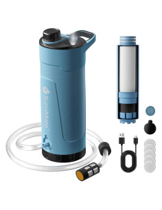 Purificador de Agua Eléctrico SurviMate 650ml con Filtro y Luz