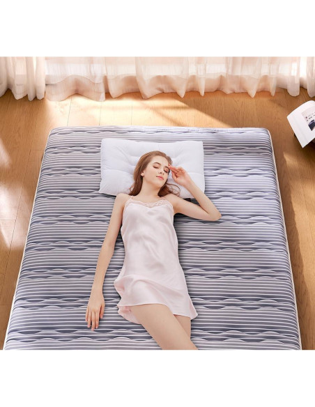 Colchón Futón Japonés JZBEARAPT Individual 203x99 cm Espuma Densa