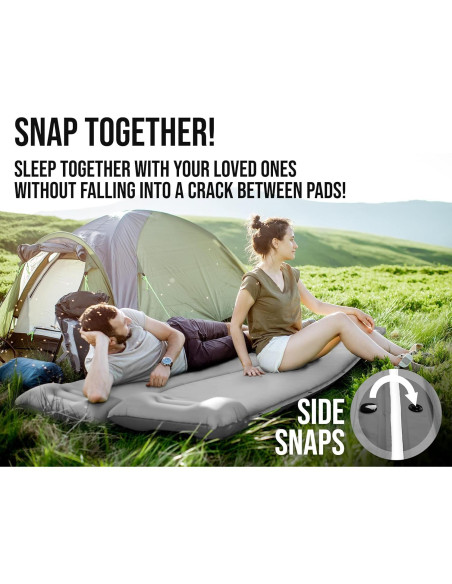 Colchoneta para Camping Foxelli con Almohada 6.99 cm Gruesa