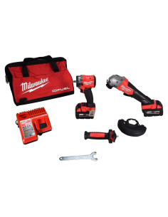 Milwaukee 2991-22 Combo Amoladora y Llave de Impacto 6,58 kg