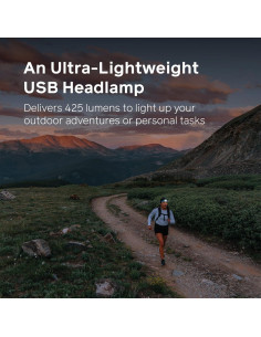 Linterna Frontal BioLite HPA0312 425 Lúmenes Recargable USB-C 2