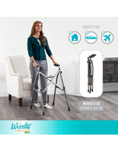 Andador Plegable Stander Wonder Walker Lite, 2.72 kg, Arena 2