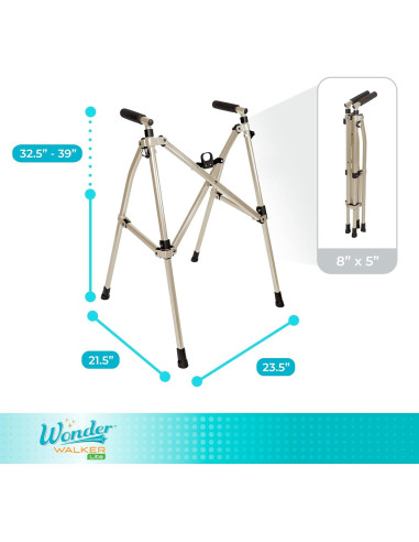 Andador Plegable Stander Wonder Walker Lite, 2.72 kg, Arena
