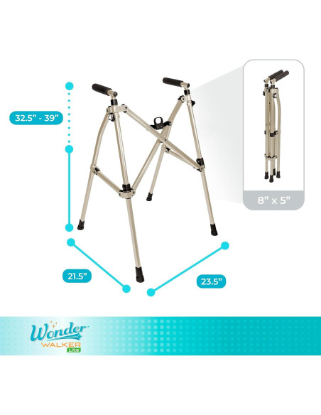 Andador Plegable Stander Wonder Walker Lite, 2.72 kg, Arena