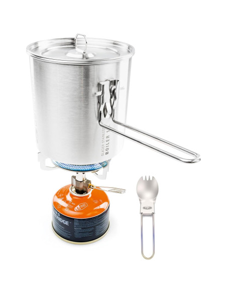 Conjunto de Cocina Compacto GSI Outdoors Glacier 68199 - Acero Inoxidable