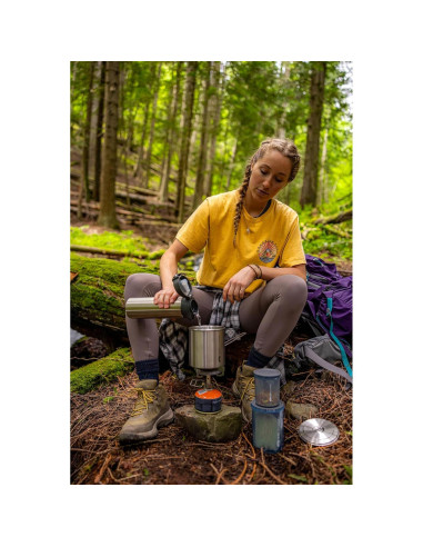 Conjunto de Cocina Compacto GSI Outdoors Glacier 68199 - Acero Inoxidable