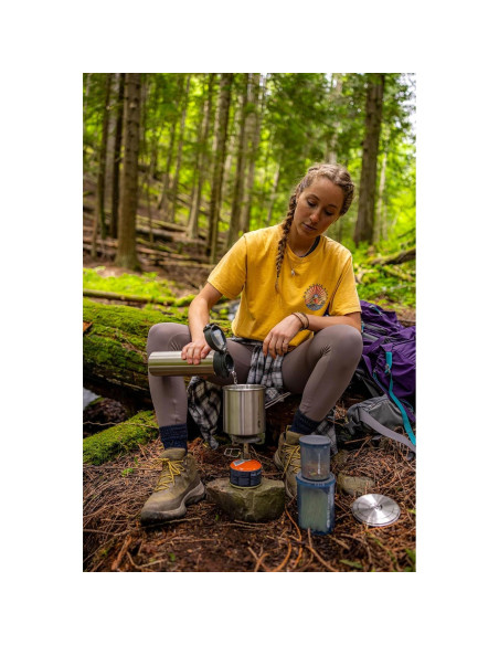 Conjunto de Cocina Compacto GSI Outdoors Glacier 68199 - Acero Inoxidable