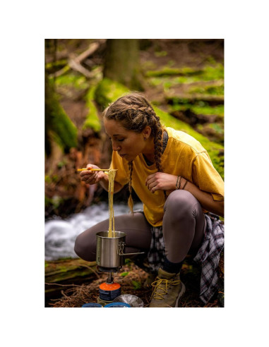 Conjunto de Cocina Compacto GSI Outdoors Glacier 68199 - Acero Inoxidable