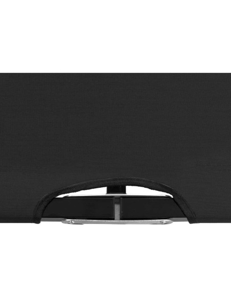 Tumbona Plegable Doble RINDIGOO Acero Negro 240 kg