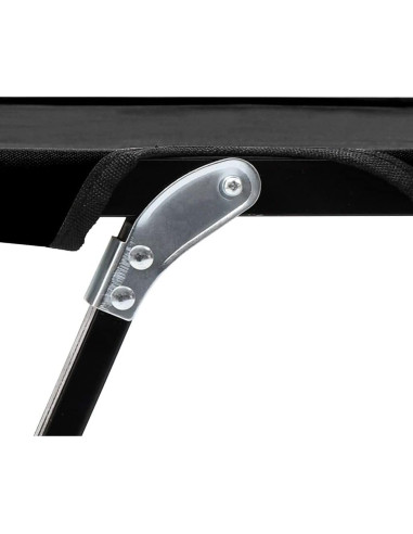 Tumbona Plegable Doble RINDIGOO Acero Negro 240 kg