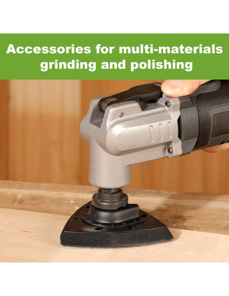 Pad de Lijado Triangular WENESTR 4 Piezas 80mm Grano 60-240