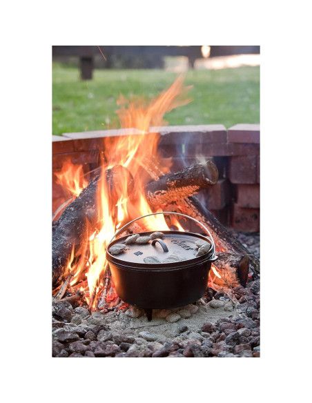 Horno de Campamento Lodge de Hierro Fundido 8 Qt con Tapa