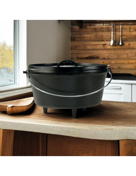Horno de Campamento Lodge de Hierro Fundido 8 Qt con Tapa