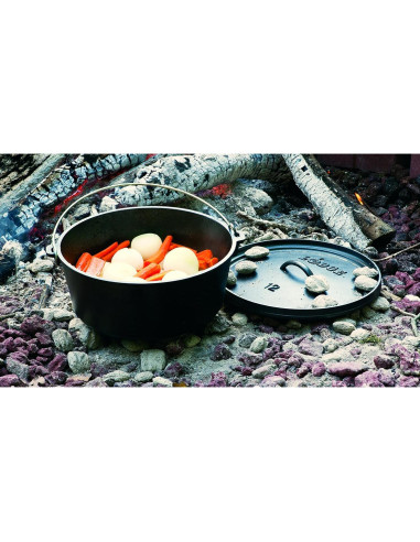 Horno de Campamento Lodge de Hierro Fundido 8 Qt con Tapa