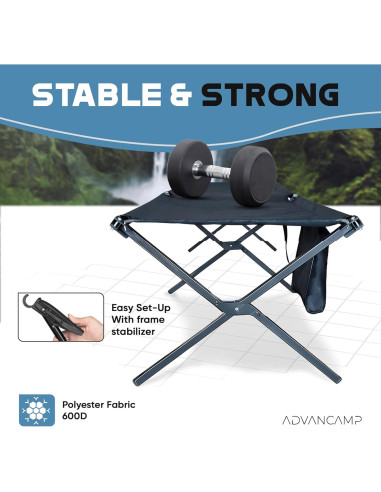 Cama de Camping Plegable ADVANCAMP 120kg 5.6kg 189.9cm