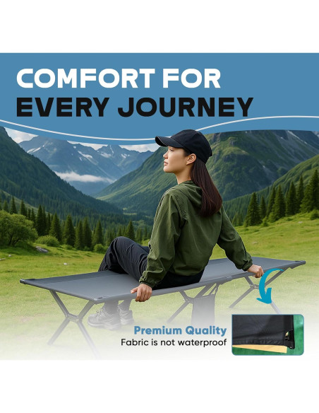 Cama de Camping Plegable ADVANCAMP 120kg 5.6kg 189.9cm