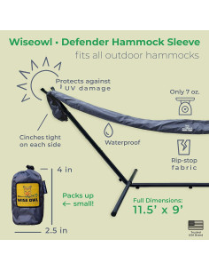 Funda Impermeable para Hamaca Wise Owl Outfitters - Gris 2