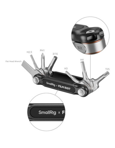 Multiherramienta Plegable 10 en 1 RGYBAO Aluminio Acero Inoxidable