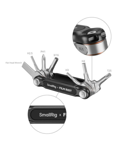 Multiherramienta Plegable 10 en 1 RGYBAO Aluminio Acero Inoxidable