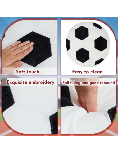 Cojines Lanzables Deportivos Juexica 4 Pcs - Futbol, Baloncesto, Béisbol Cojines Lanzables Deportivos Juexica 4 Pcs - Futbol, Baloncesto, Béisbol