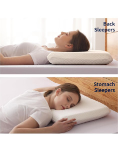 Almohada Plana Ultra Delgada AMICLIBER 6.99 cm Espuma de Memoria 2