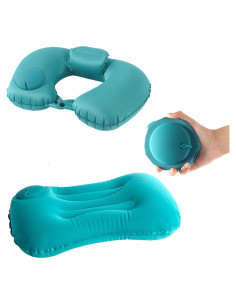 Almohada Inflable Ergonómica Sealjoyous - 2 Piezas para Viaje