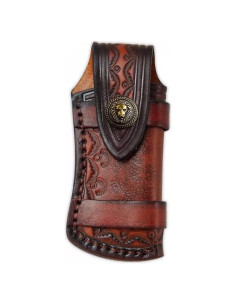 Funda de Cuchillo de Bolsillo Omesio de Cuero 11.51 cm