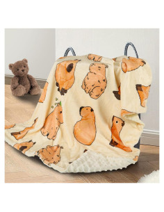 Manta de Bebé DCOOLGO Capibara Doble Capa 67x102 cm