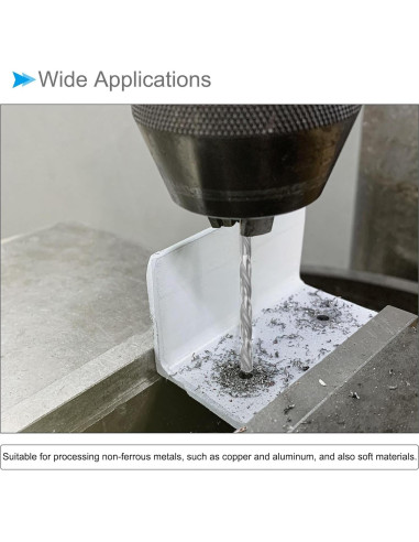 Broca de Tornillo CoCud 1mm x 120mm Acero Alta Velocidad 5 Pzas