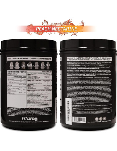 PMD Sports Pump Fuel Ultra Estímulo Medio 30 Porciones Nectarina