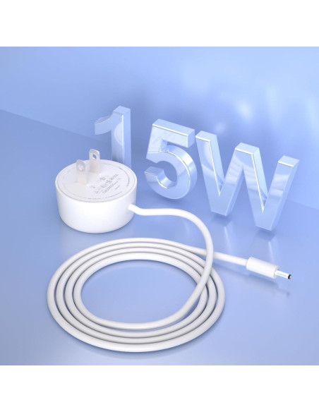 Adaptador de Corriente 15W Compatible con Google Nest Hub y WiFi