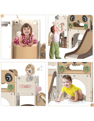 Juego de Escalera y Tobogán 9 en 1 Nyeekoy para Niños