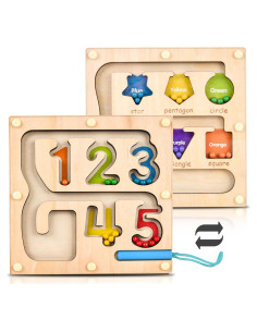 Tablero de Laberinto Magnético Pristine Playtime - Madera Educativo