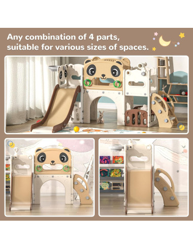 Juego de Escalera y Tobogán 9 en 1 Nyeekoy para Niños