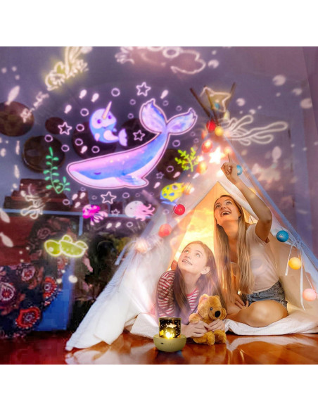 Proyector de Estrellas Youkela CP-SM con 21 Películas y Luz Nocturna Proyector de Estrellas Youkela CP-SM con 21 Películas y Luz Nocturna