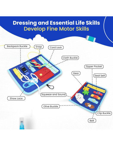 Tablero Ocupado Montessori Tsarasi para Niños 3-5 Años