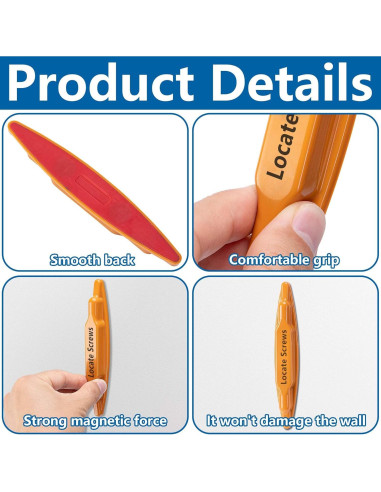 Detector de Clavos Magnético moonoom 4 Pcs - Herramienta Compacta