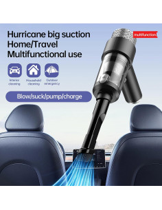 Aspiradora de Mano KJMYYZI 7 en 1 16000Pa Inalámbrica Negra 2