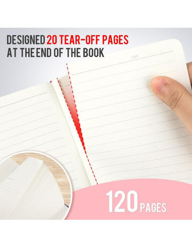 Cuadernos A6 Oucaru 8 Colores Pastel Tapa Dura 40 Hojas