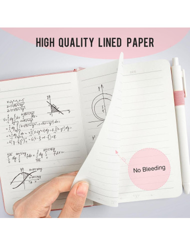 Cuadernos A6 Oucaru 8 Colores Pastel Tapa Dura 40 Hojas