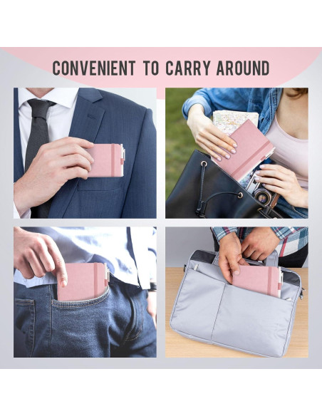 Cuadernos A6 Oucaru 8 Colores Pastel Tapa Dura 40 Hojas