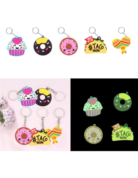 58 Llaveros de Silicona para Niños Hazms - Fiesta Cumpleaños